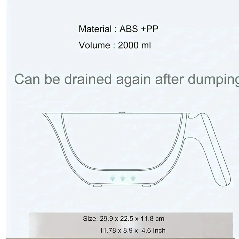 Double Layer Washing Bowl Drain Basket Single Handle Plastic Kitchenware